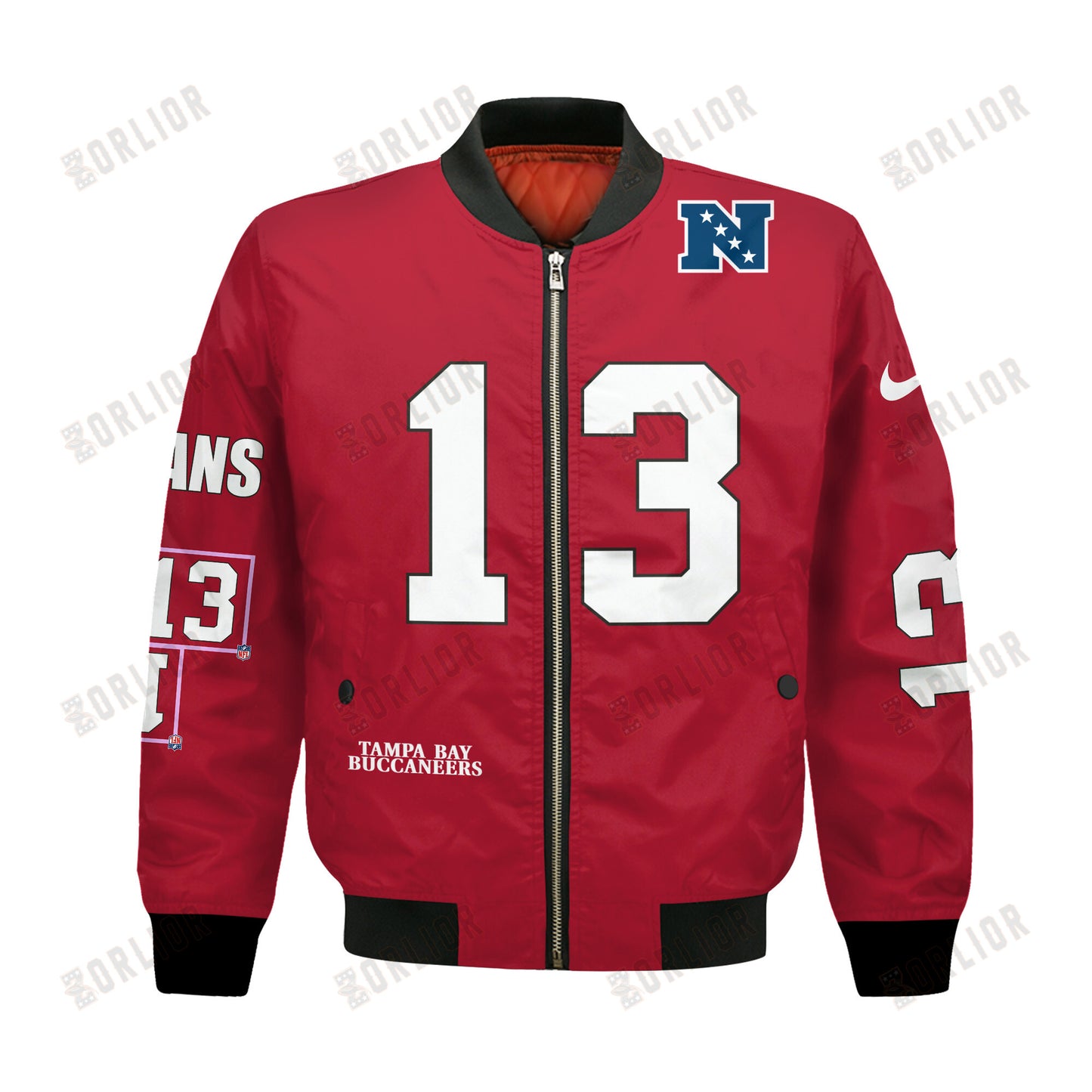 Mike Evans #13 Tampa Bay Buccaneers National Football League 2024 Unique Design Bomber Jacket