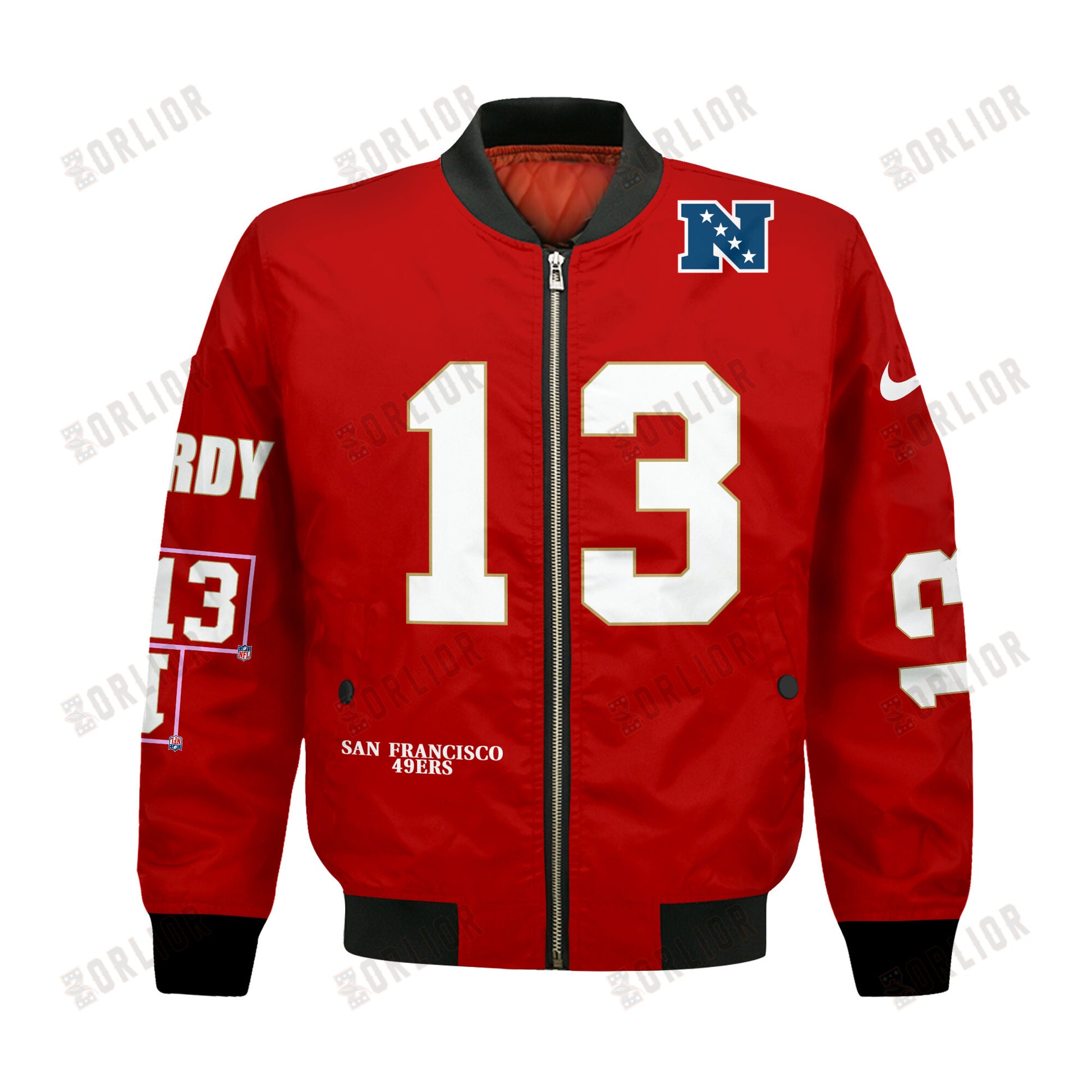 Brock Purdy #13 San Francisco 49ers National Football League 2024 Unique Design Bomber Jacket