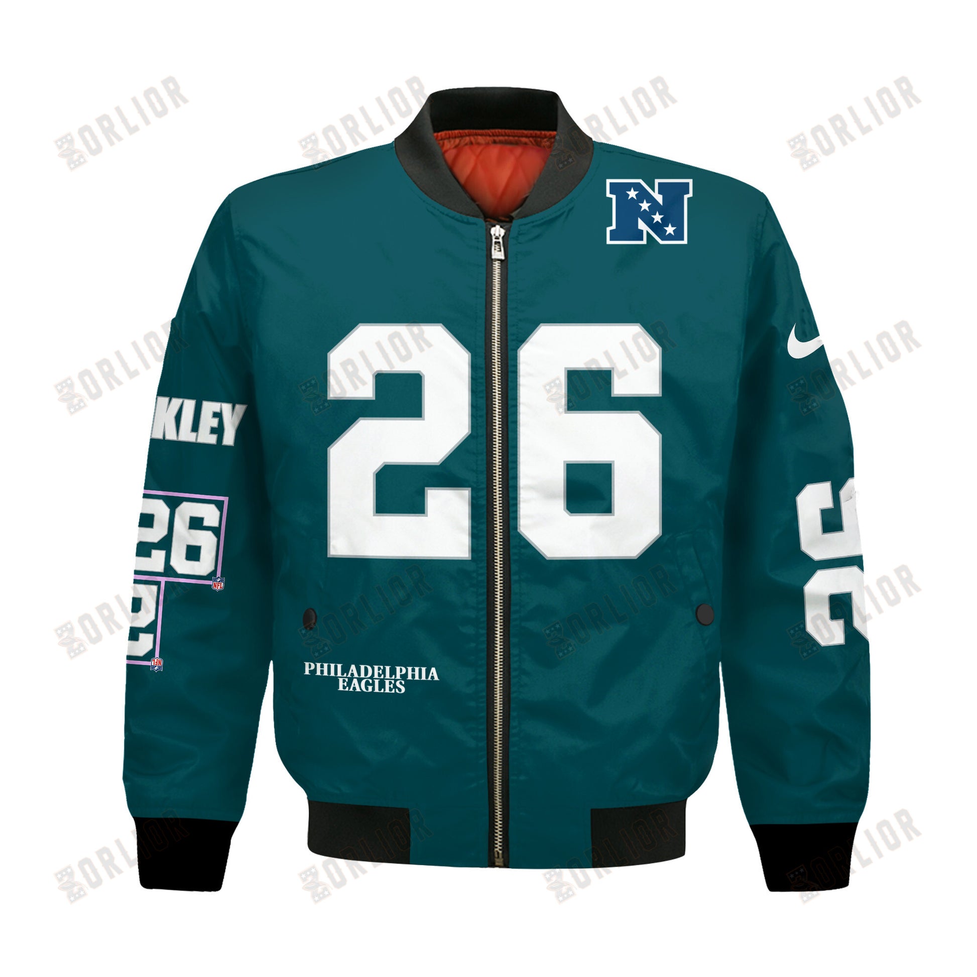 Saquon Barkley #26 Philadelphia Eagles National Football League 2024 Unique Design Bomber Jacket