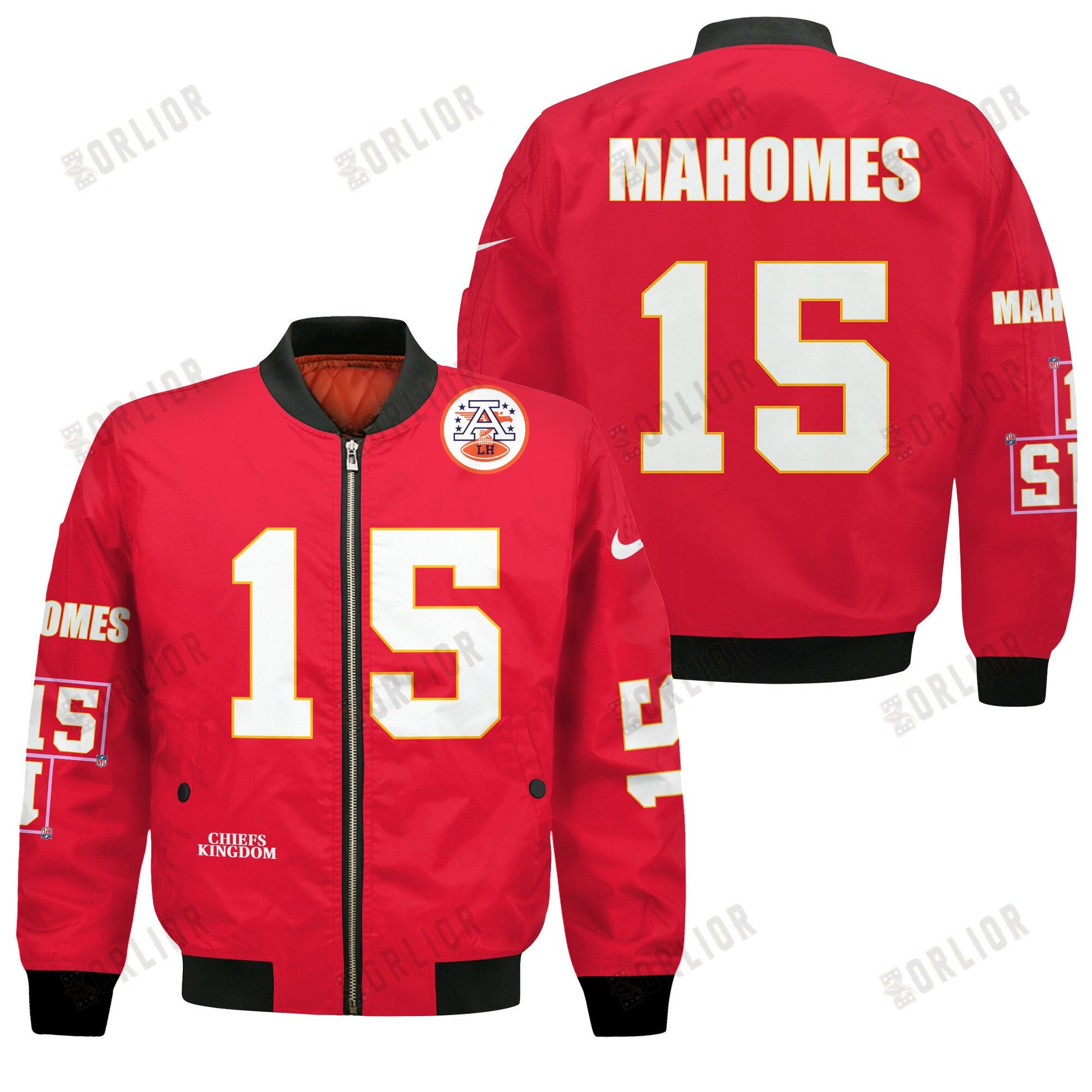 Patrick Mahomes #15 Kansas City Chiefs National Football League 2024 Unique Design Bomber Jacket