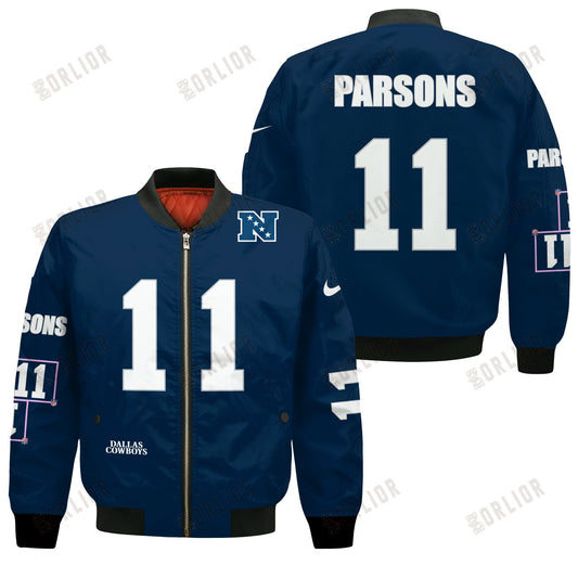 Micah Parsons #11 Dallas Cowboys National Football League 2024 Unique Design Bomber Jacket