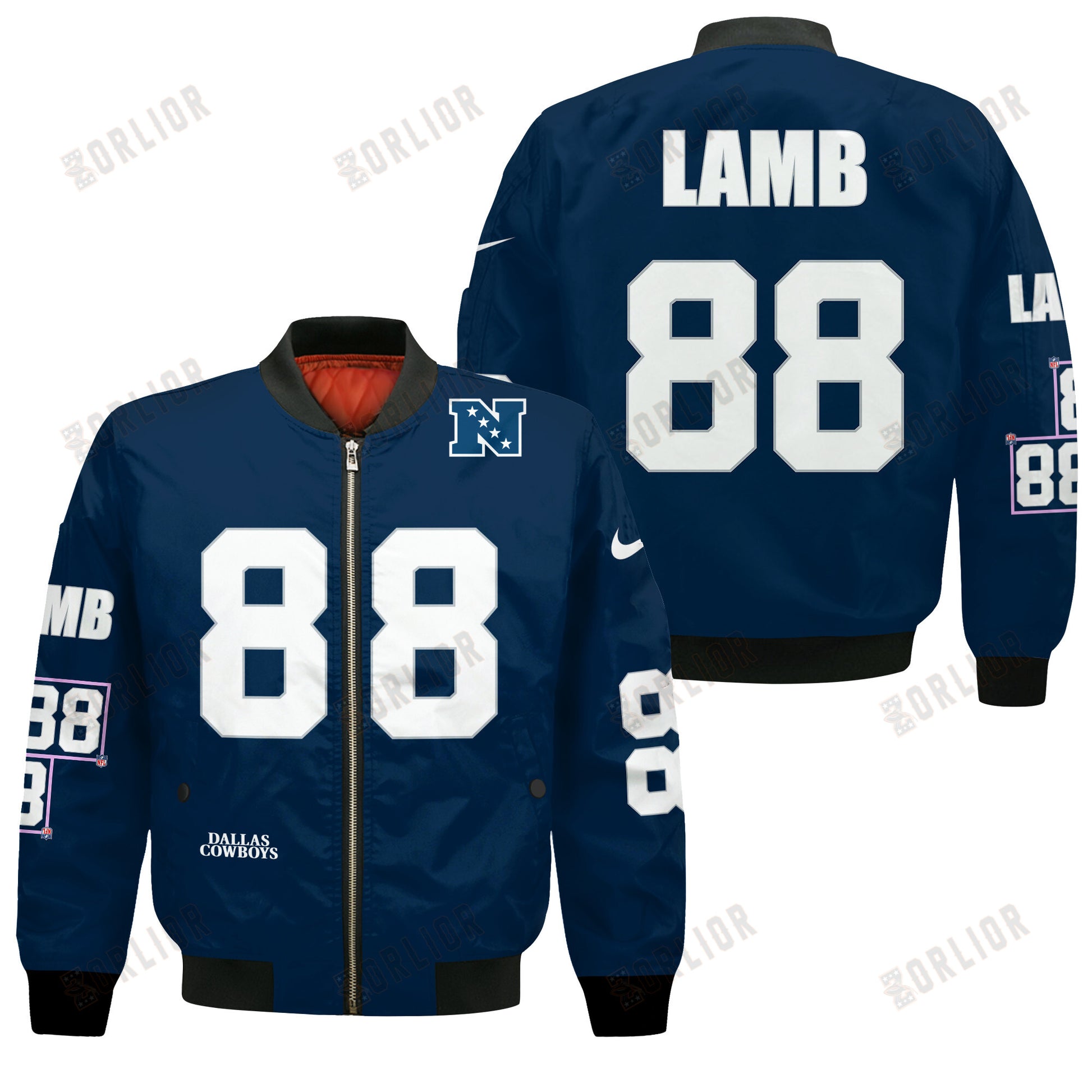 CeeDee Lamb #88 Dallas Cowboys National Football League 2024 Unique Design Bomber Jacket