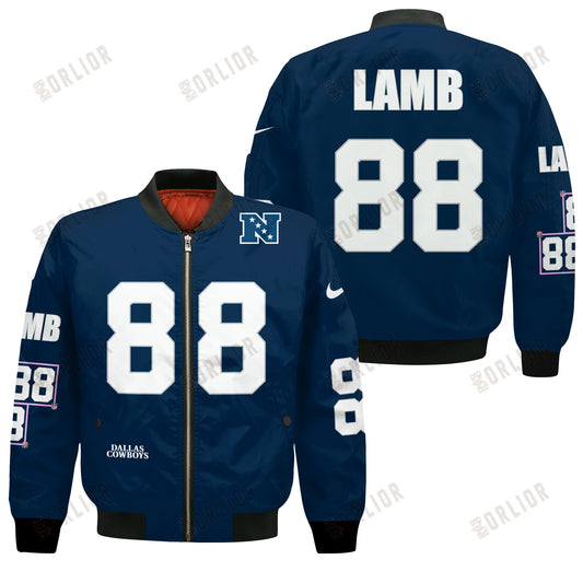 CeeDee Lamb #88 Dallas Cowboys National Football League 2024 Unique Design Bomber Jacket