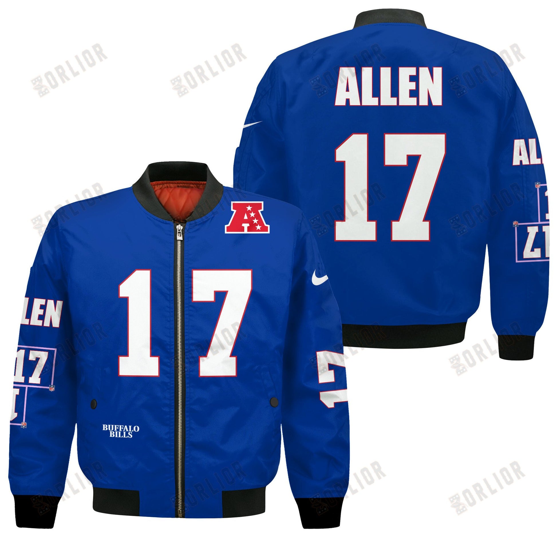 Josh Allen #17 Buffalo Bills National Football League 2024 Unique Design Bomber Jacket