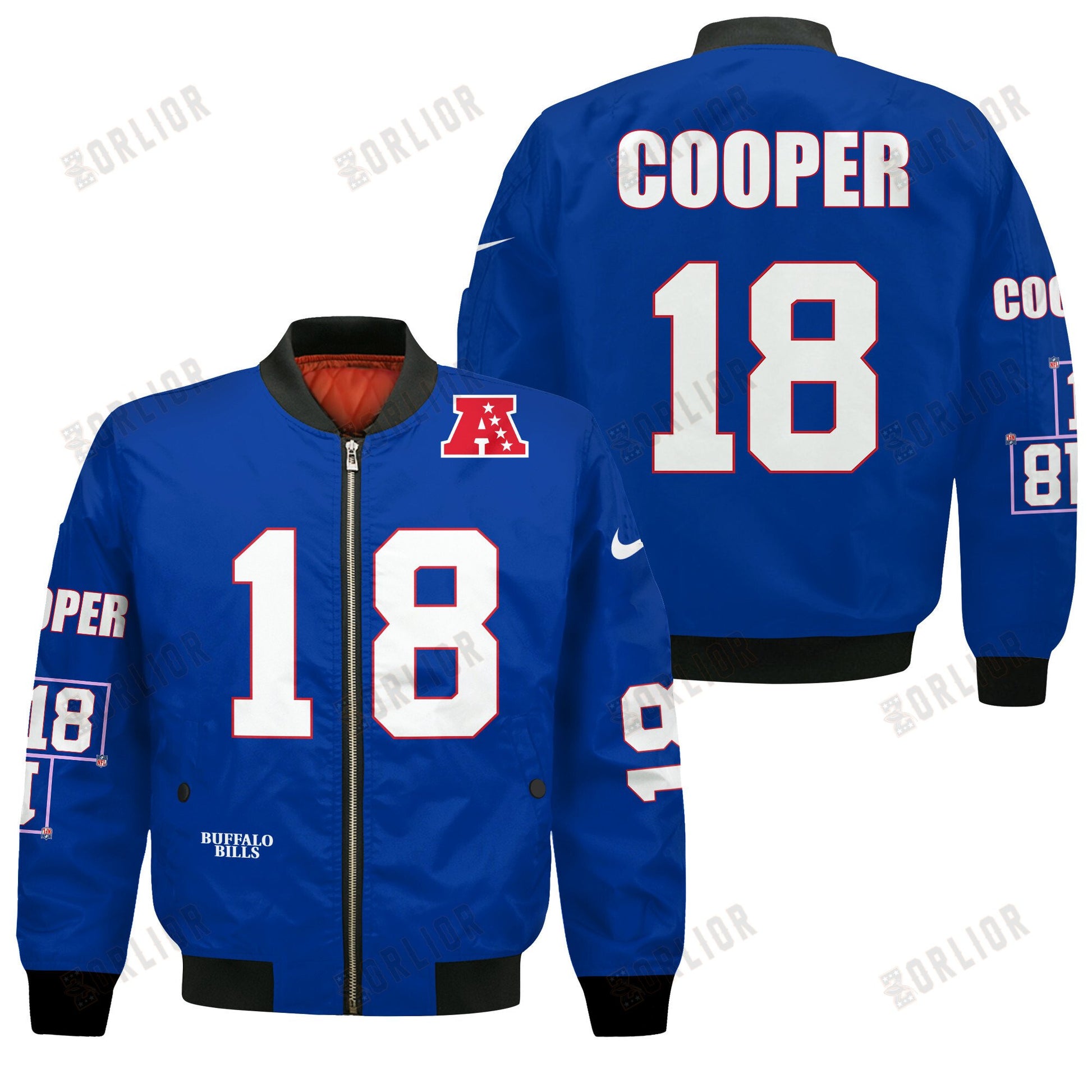 Amari Cooper #18 Buffalo Bills National Football League 2024 Unique Design Bomber Jacket