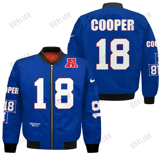 Amari Cooper #18 Buffalo Bills National Football League 2024 Unique Design Bomber Jacket