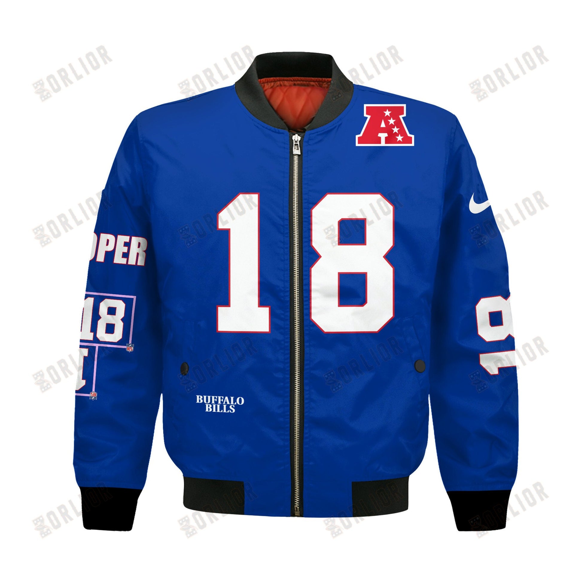 Amari Cooper #18 Buffalo Bills National Football League 2024 Unique Design Bomber Jacket