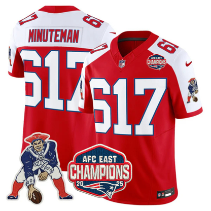 NE AFC East Champions Throwback Vapor Limited Jersey V2 - All Stitched