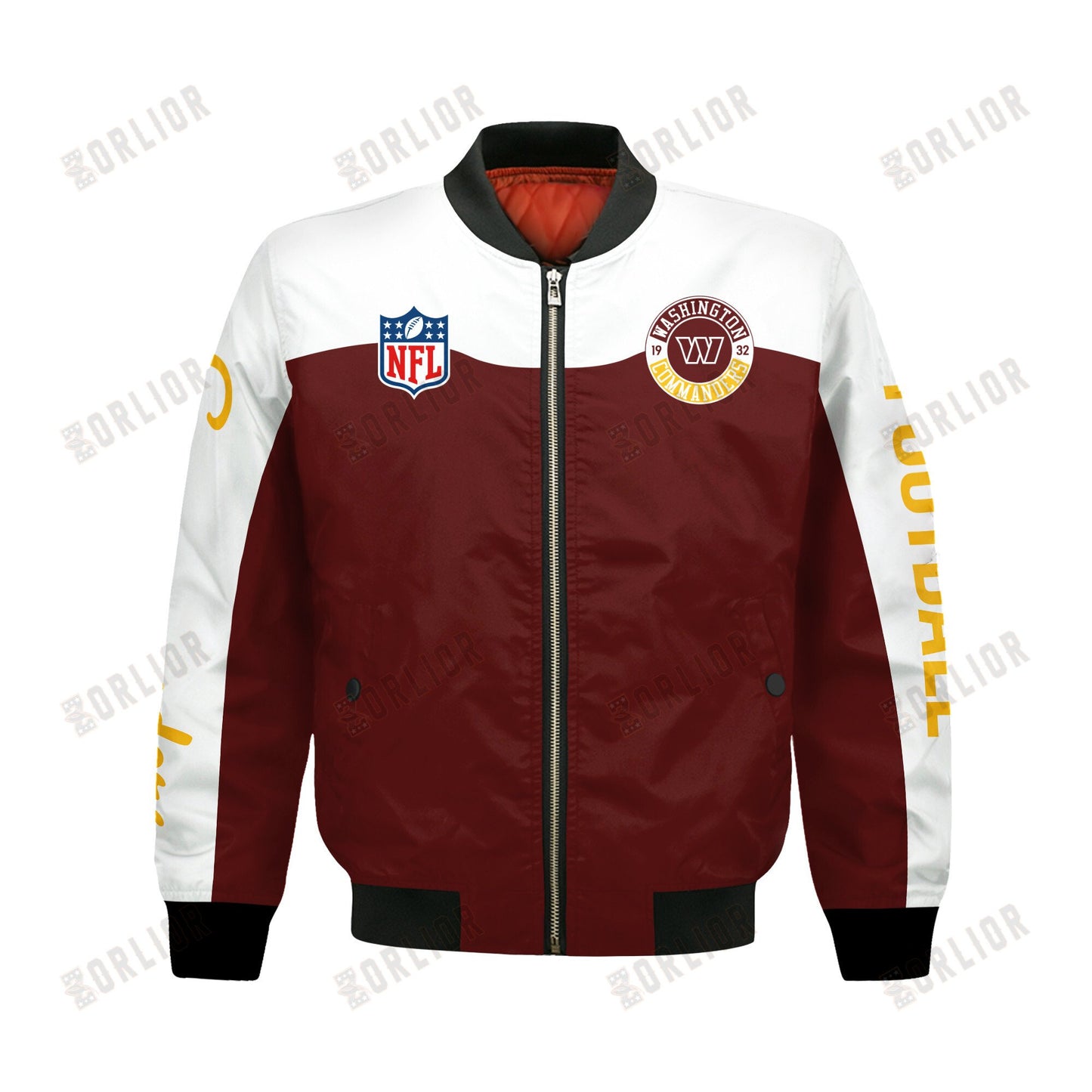 Washington Commanders National Football League 2024 Face Any Weather Bomber Jacket