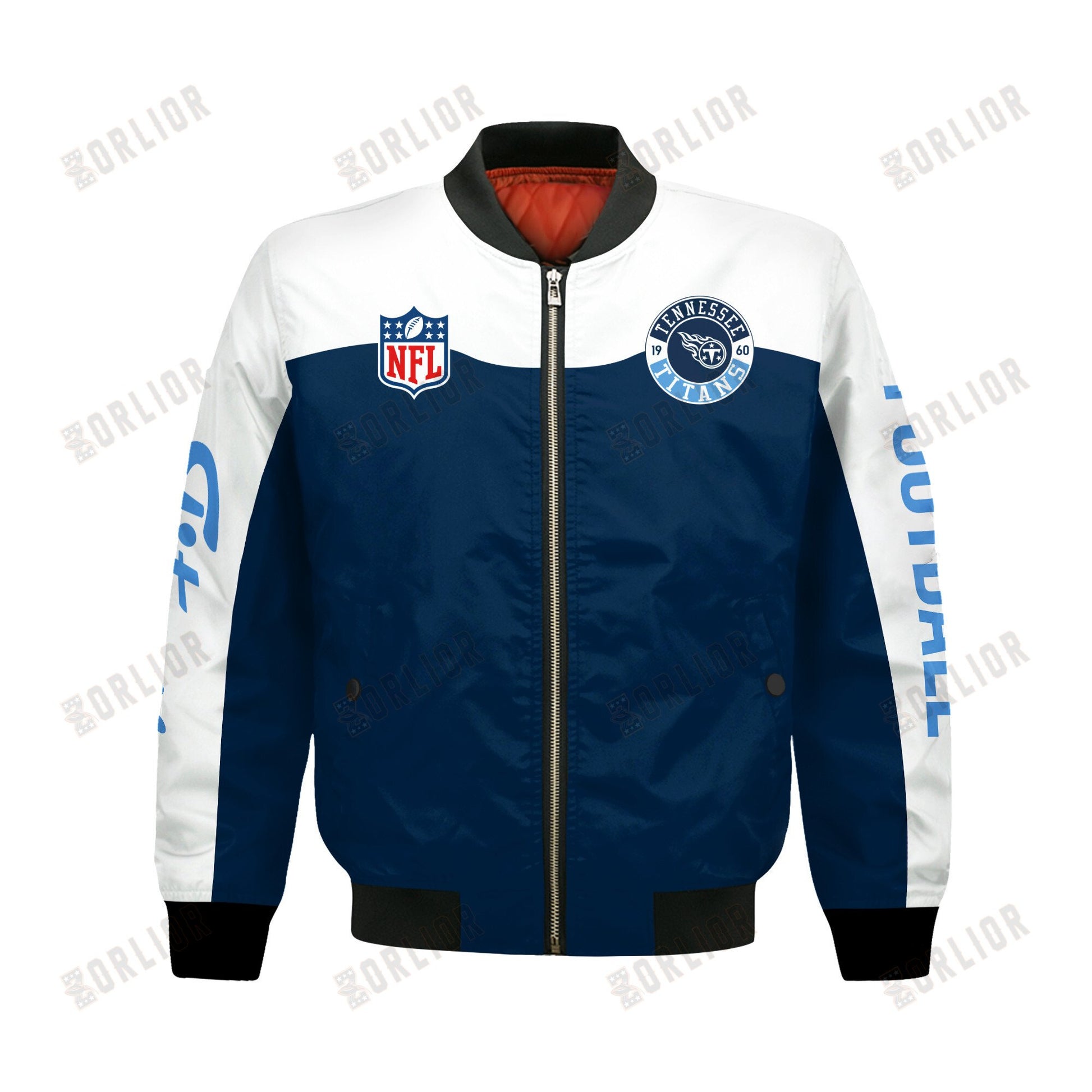 Tennessee Titans National Football League 2024 Face Any Weather Bomber Jacket