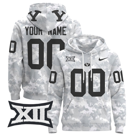 BYU Cougars 2024 Salute to Service Custom Pullover Hoodie
