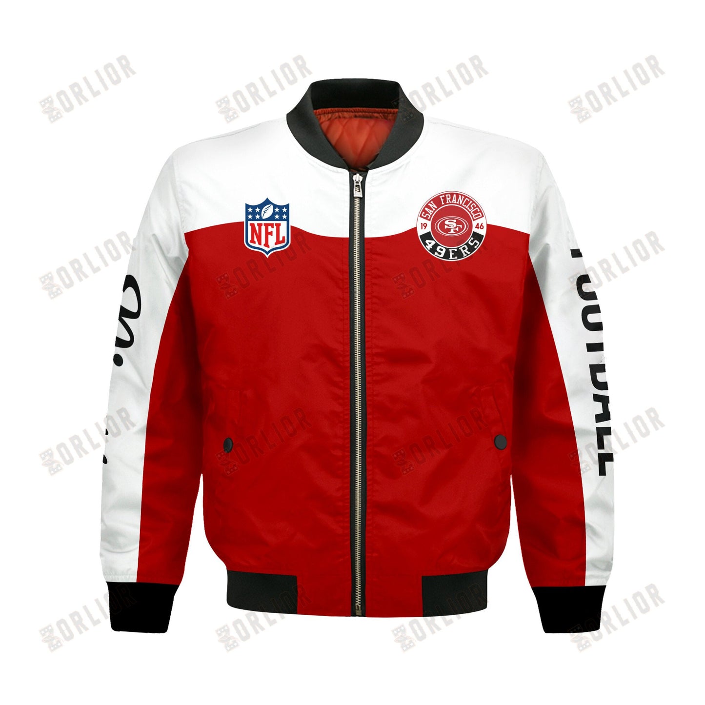 San Francisco 49ers National Football League 2024 Face Any Weather Bomber Jacket