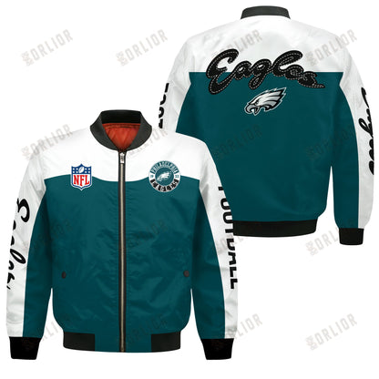 Philadelphia Eagles National Football League 2024 Face Any Weather Bomber Jacket