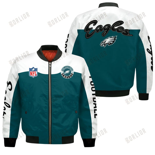 Philadelphia Eagles National Football League 2024 Face Any Weather Bomber Jacket