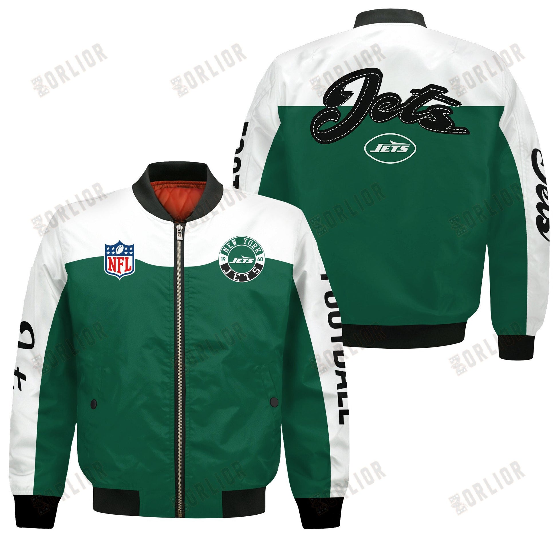 New York Jets National Football League 2024 Face Any Weather Bomber Jacket