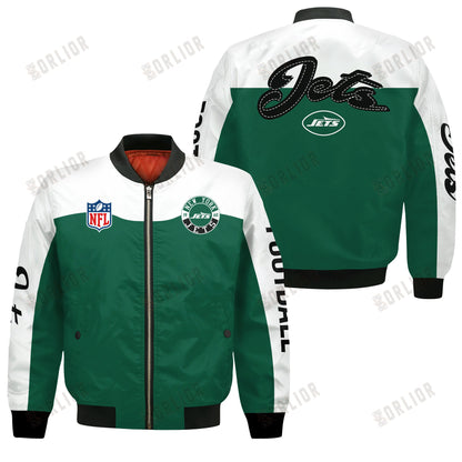 New York Jets National Football League 2024 Face Any Weather Bomber Jacket