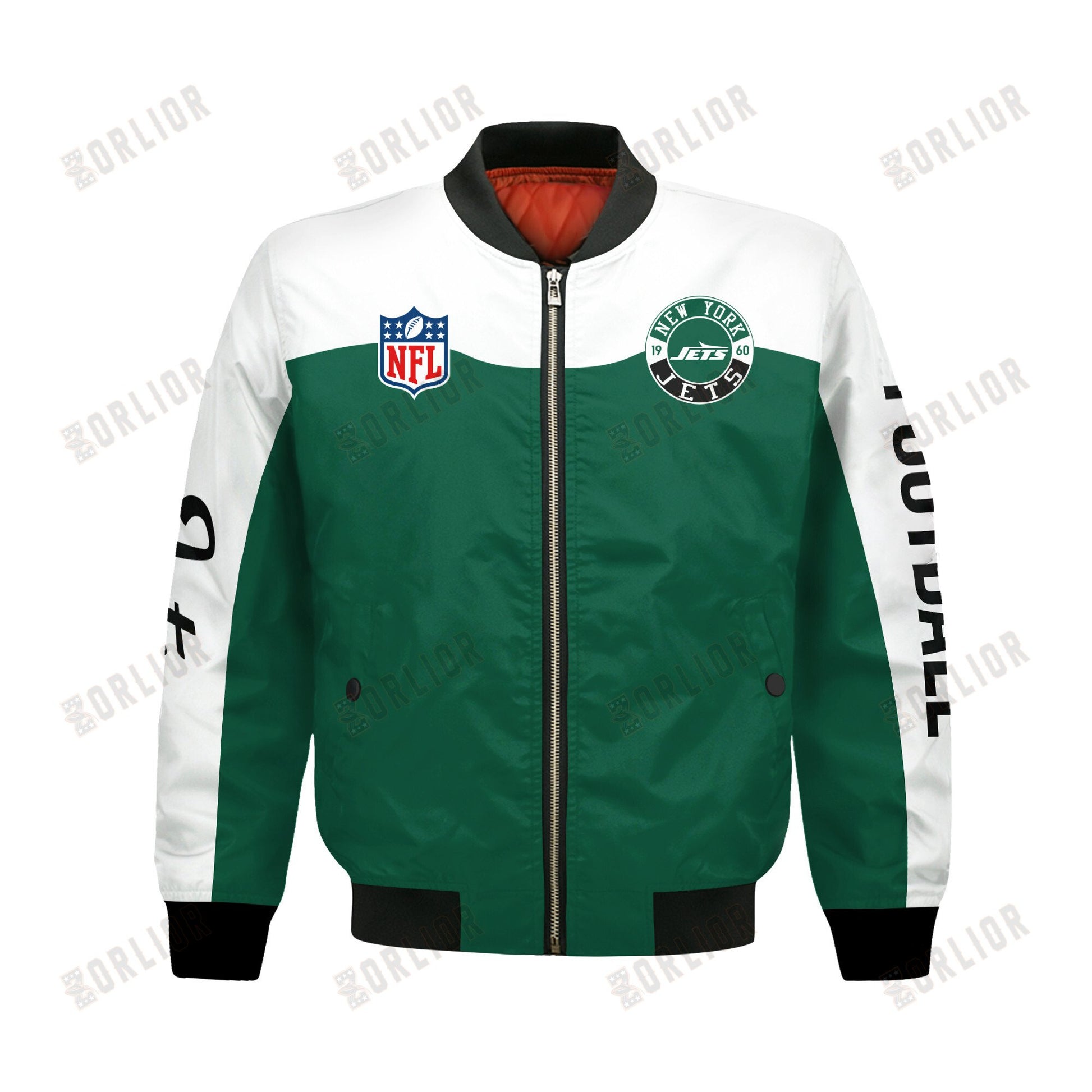 New York Jets National Football League 2024 Face Any Weather Bomber Jacket