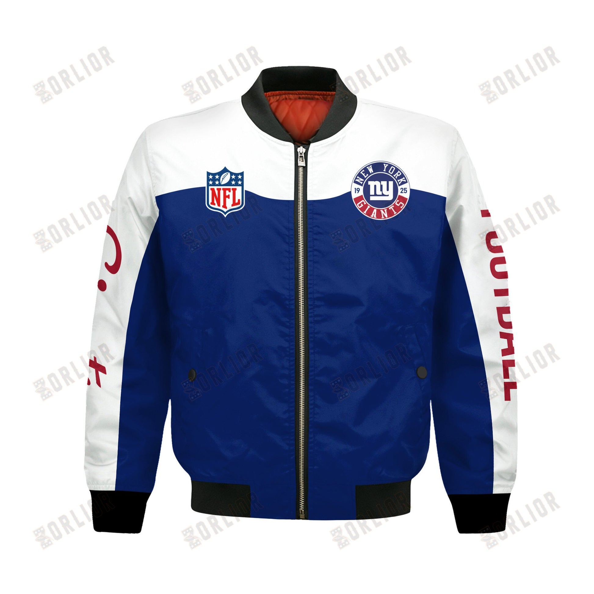 New York Giants National Football League 2024 Face Any Weather Bomber Jacket