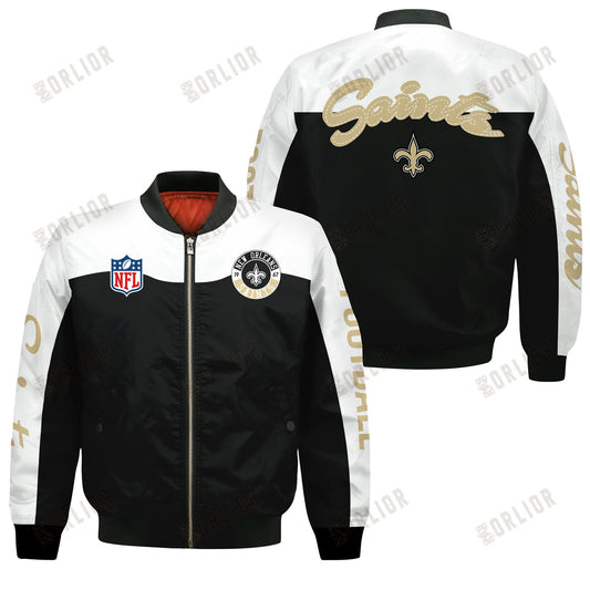 New Orleans Saints National Football League 2024 Face Any Weather Bomber Jacket