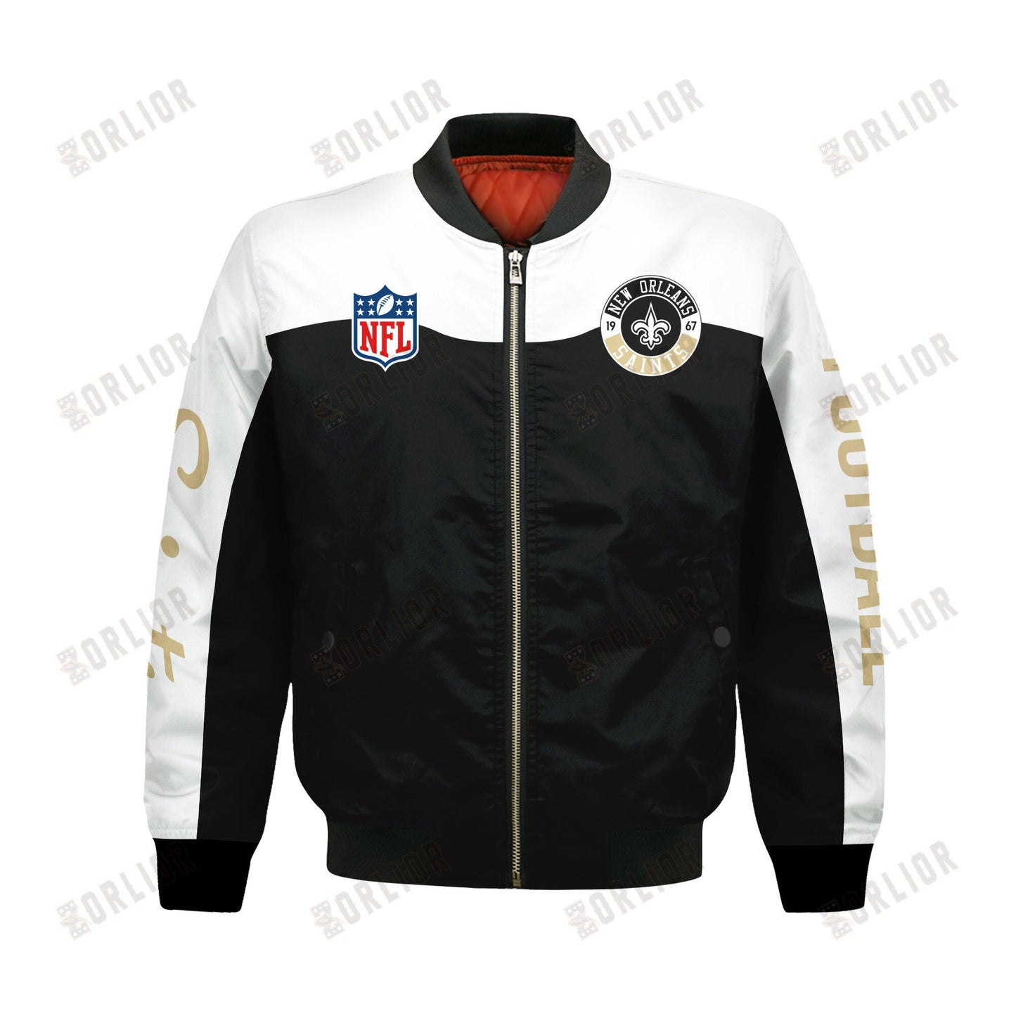 New Orleans Saints National Football League 2024 Face Any Weather Bomber Jacket