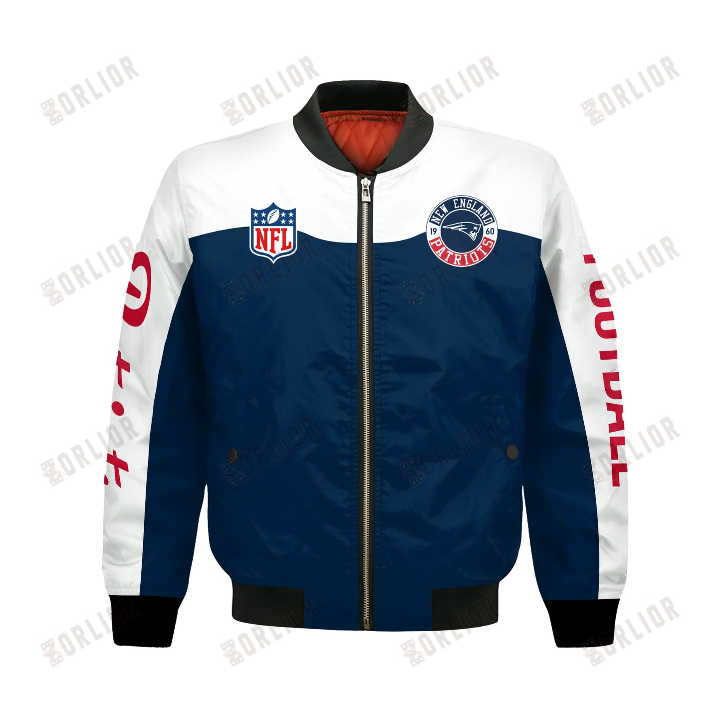 New England Patriots National Football League 2024 Face Any Weather Bomber Jacket