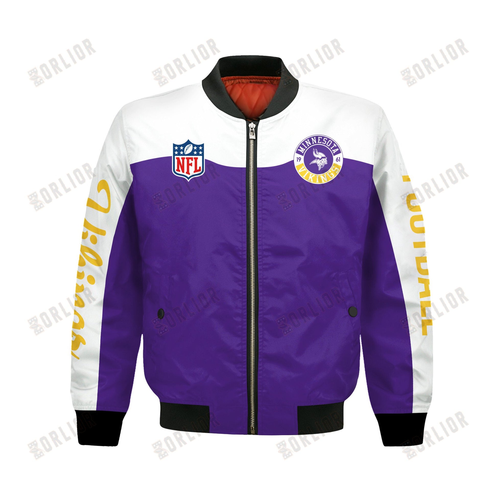 Minnesota Vikings National Football League 2024 Face Any Weather Bomber Jacket