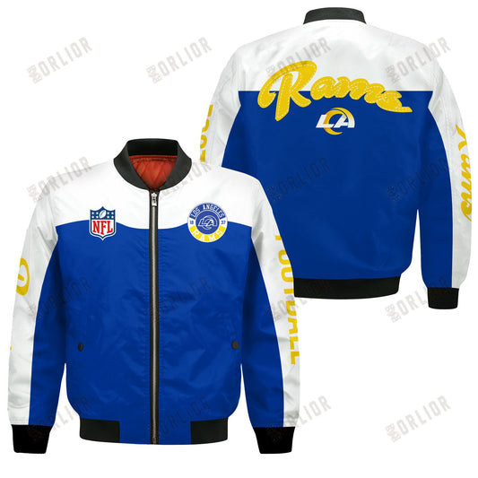 Los Angeles Rams National Football League 2024 Face Any Weather Bomber Jacket