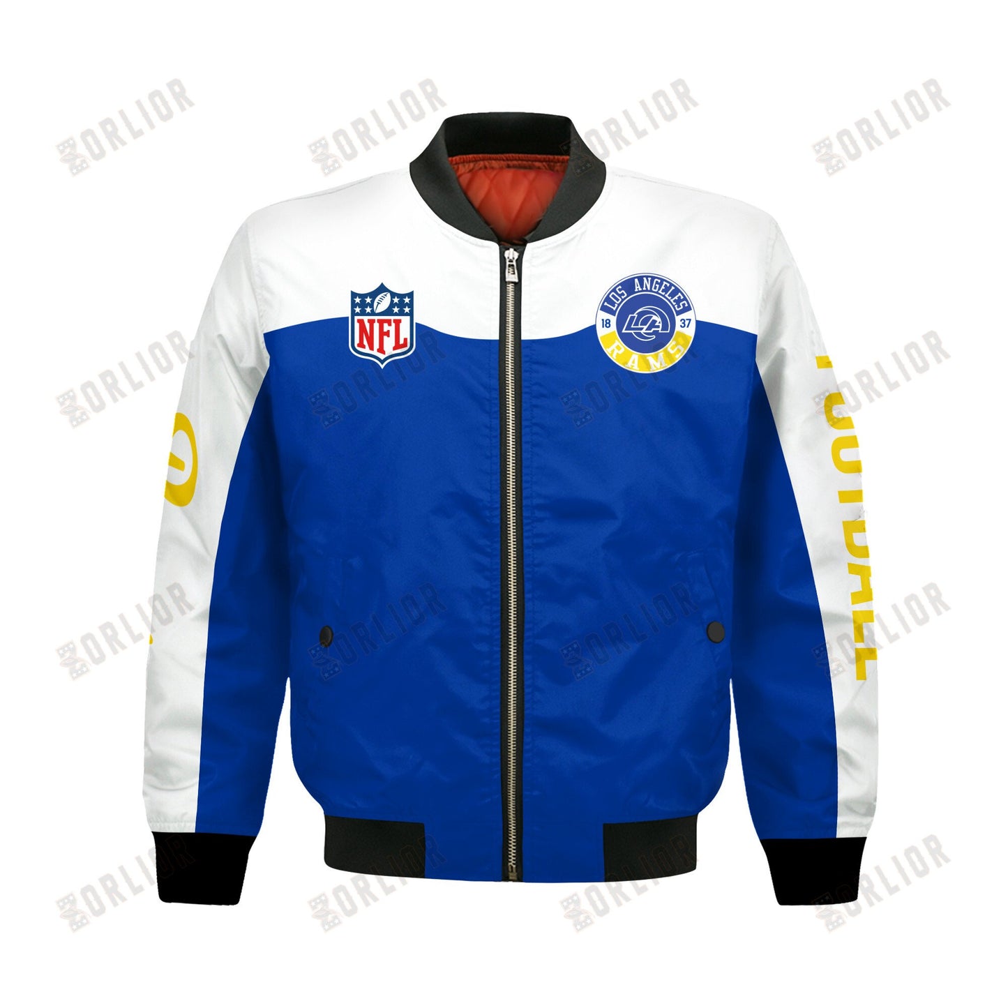 Los Angeles Rams National Football League 2024 Face Any Weather Bomber Jacket