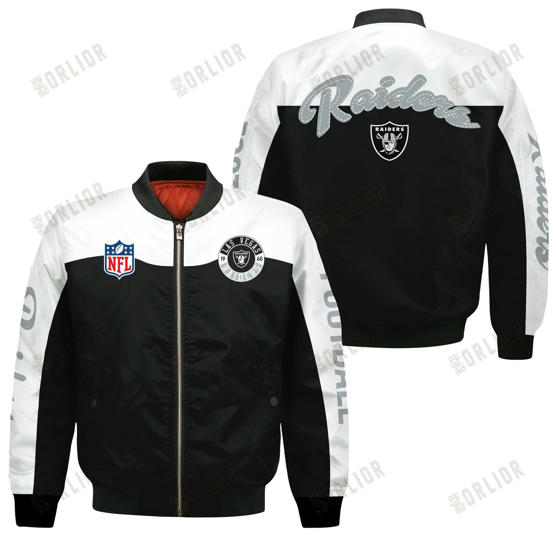 Las Vegas Raiders National Football League 2024 Face Any Weather Bomber Jacket