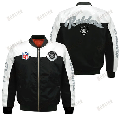 Las Vegas Raiders National Football League 2024 Face Any Weather Bomber Jacket