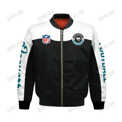 Jacksonville Jaguars National Football League 2024 Face Any Weather Bomber Jacket