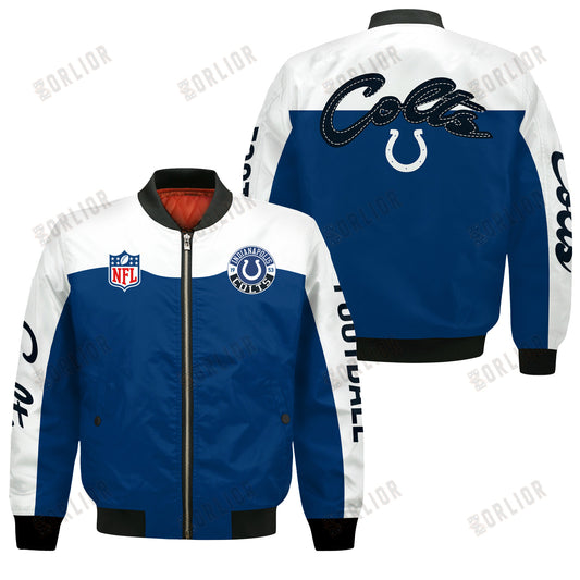 Indianapolis Colts National Football League 2024 Face Any Weather Bomber Jacket