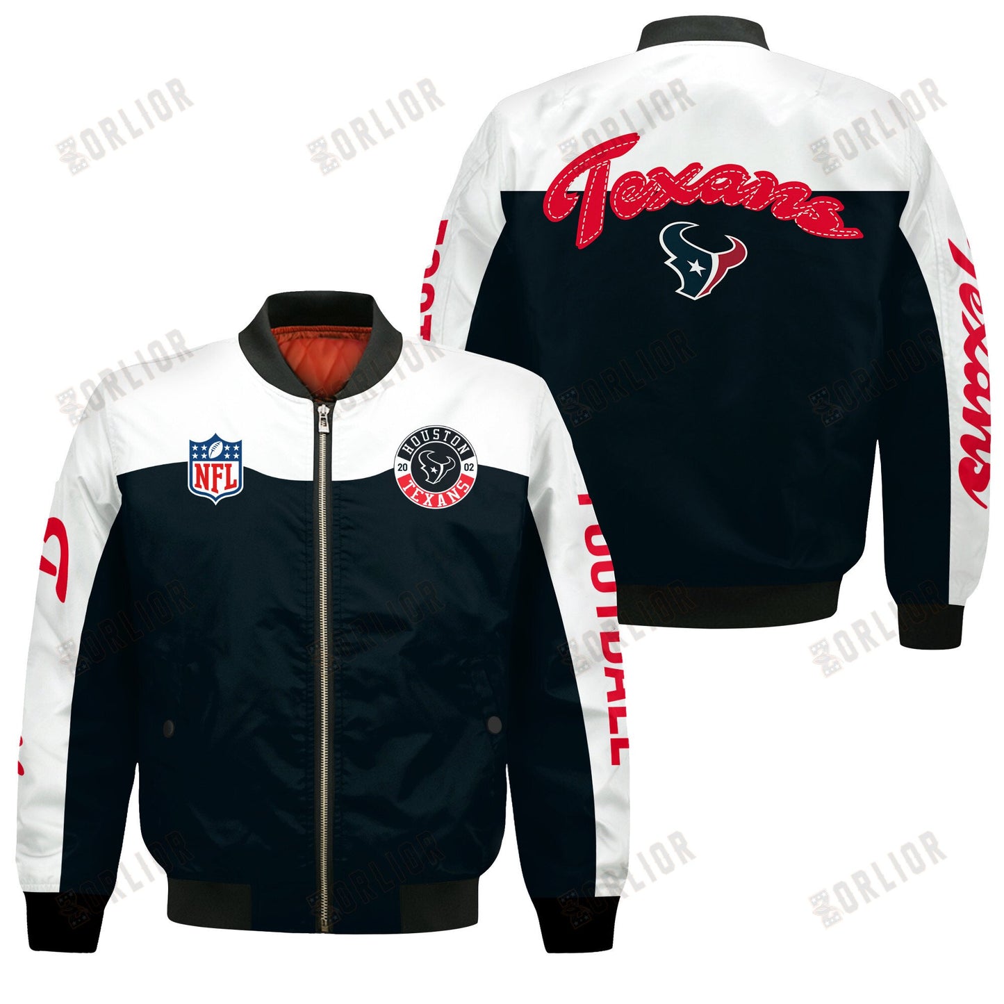 Houston Texans National Football League 2024 Face Any Weather Bomber Jacket