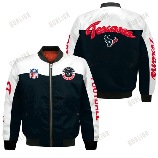 Houston Texans National Football League 2024 Face Any Weather Bomber Jacket