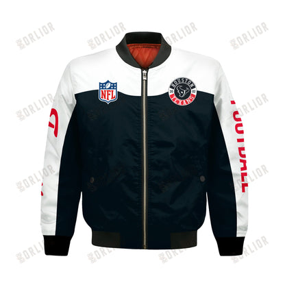 Houston Texans National Football League 2024 Face Any Weather Bomber Jacket