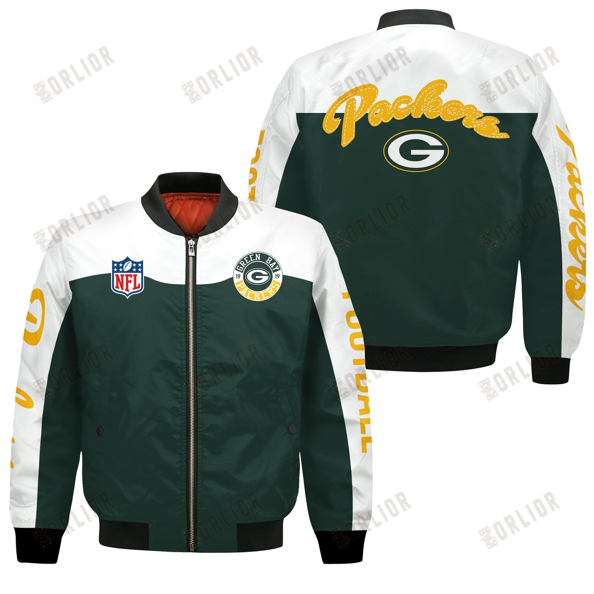Green Bay Packers National Football League 2024 Face Any Weather Bomber Jacket