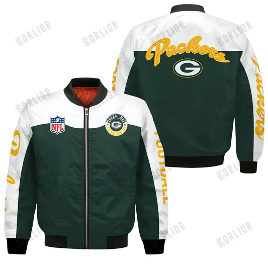 Green Bay Packers National Football League 2024 Face Any Weather Bomber Jacket