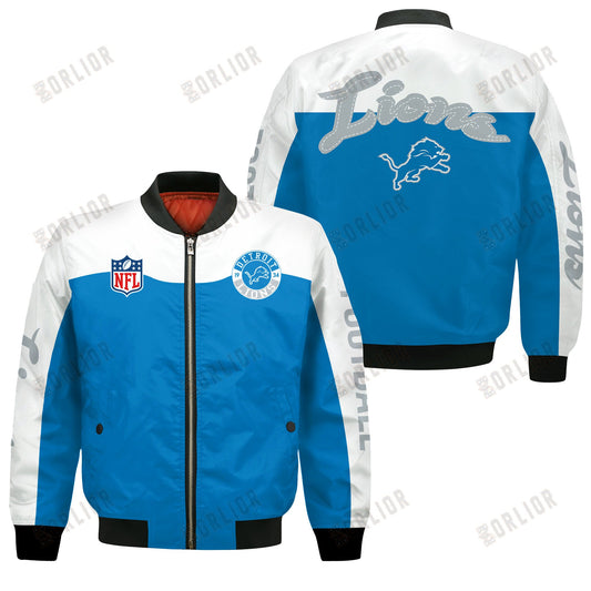 Detroit Lions National Football League 2024 Face Any Weather Bomber Jacket