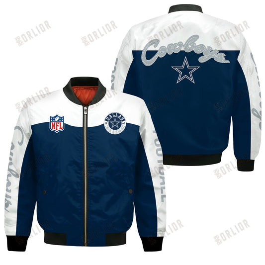 Dallas Cowboys National Football League 2024 Face Any Weather Bomber Jacket