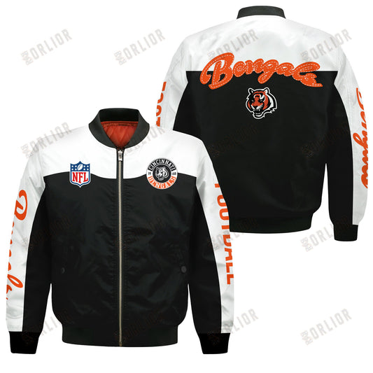 Cincinnati Bengals National Football League 2024 Face Any Weather Bomber Jacket
