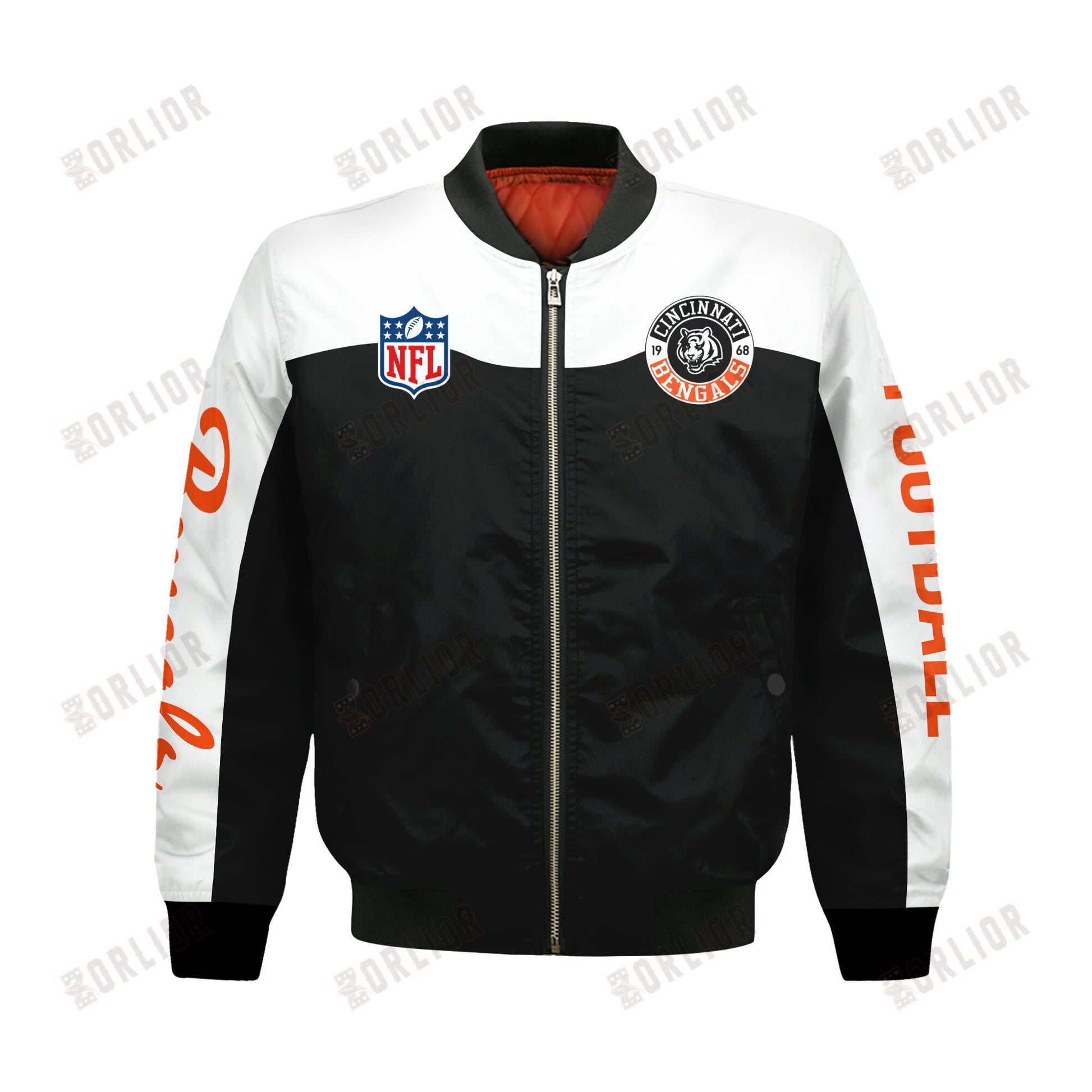 Cincinnati Bengals National Football League 2024 Face Any Weather Bomber Jacket