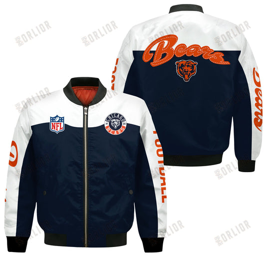 Chicago Bears National Football League 2024 Face Any Weather Bomber Jacket