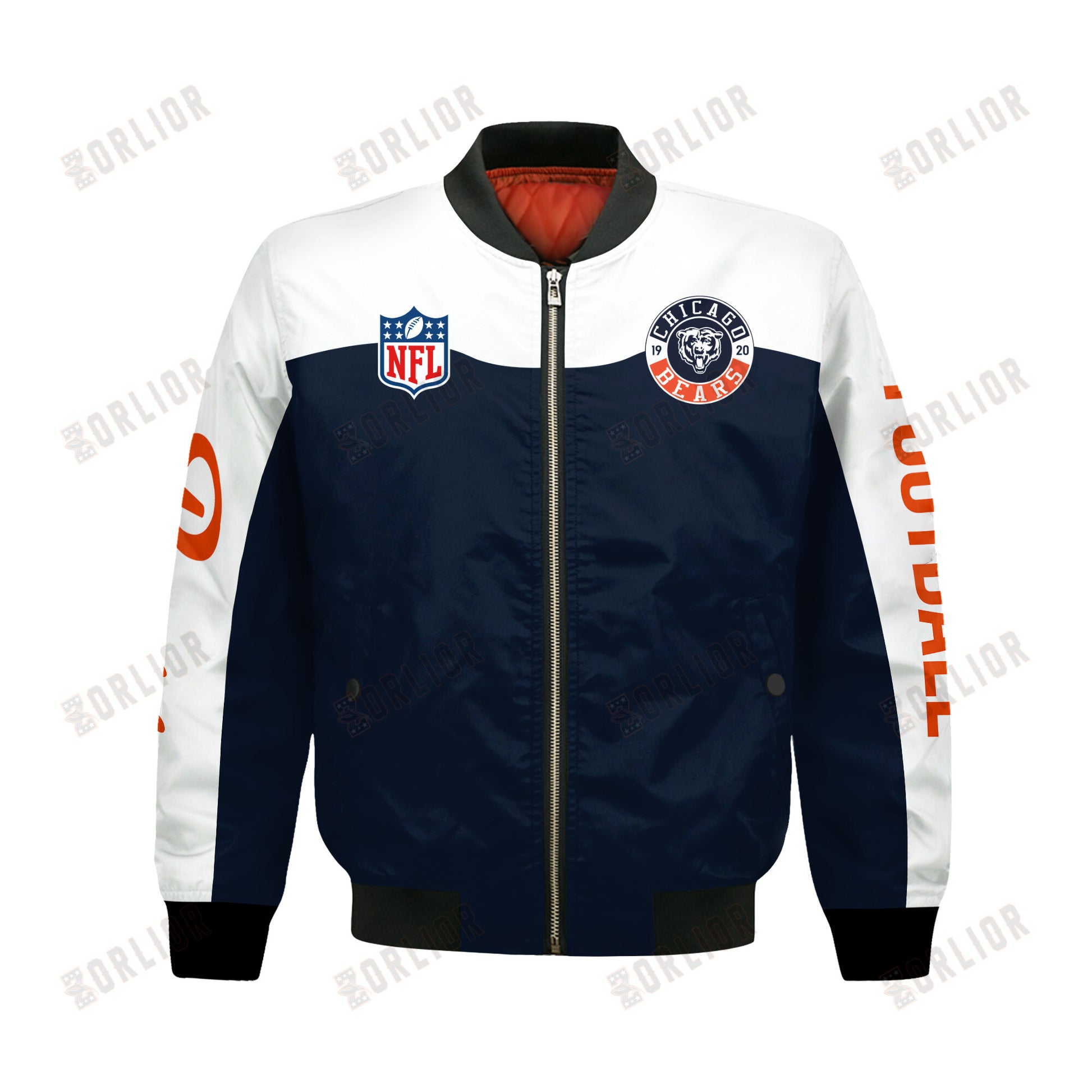 Chicago Bears National Football League 2024 Face Any Weather Bomber Jacket