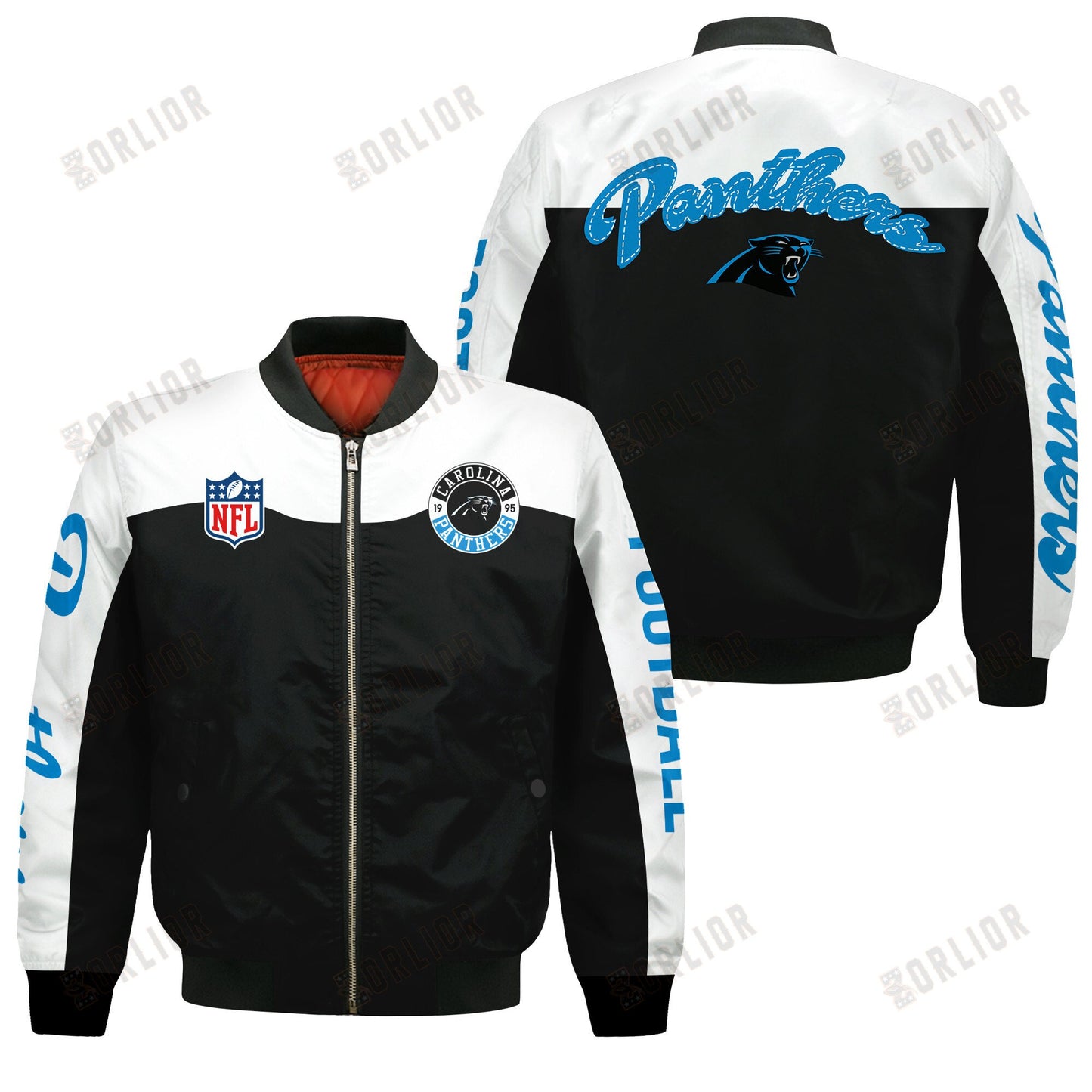 Carolina Panthers National Football League 2024 Face Any Weather Bomber Jacket