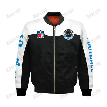 Carolina Panthers National Football League 2024 Face Any Weather Bomber Jacket