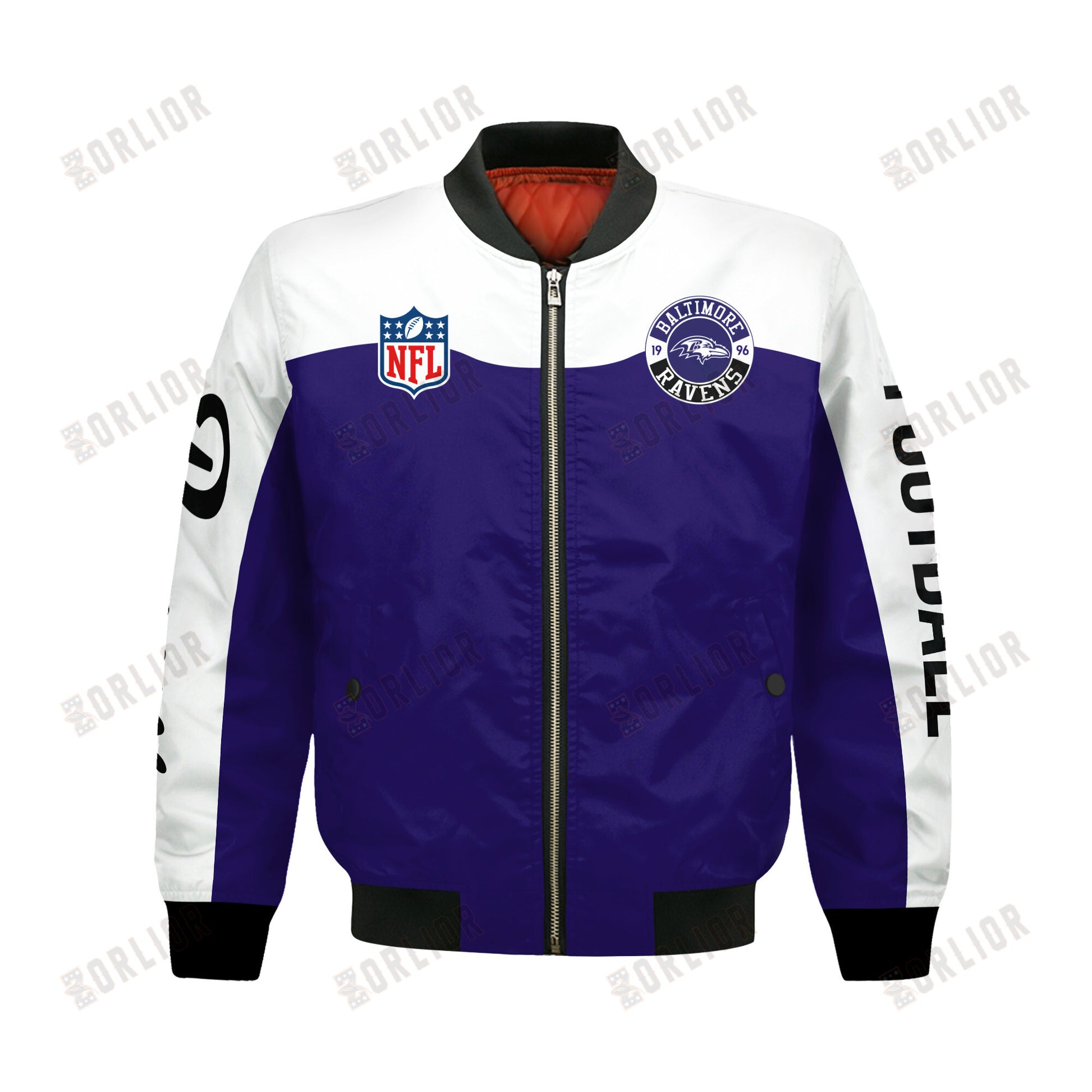 Baltimore Ravens National Football League 2024 Face Any Weather Bomber Jacket