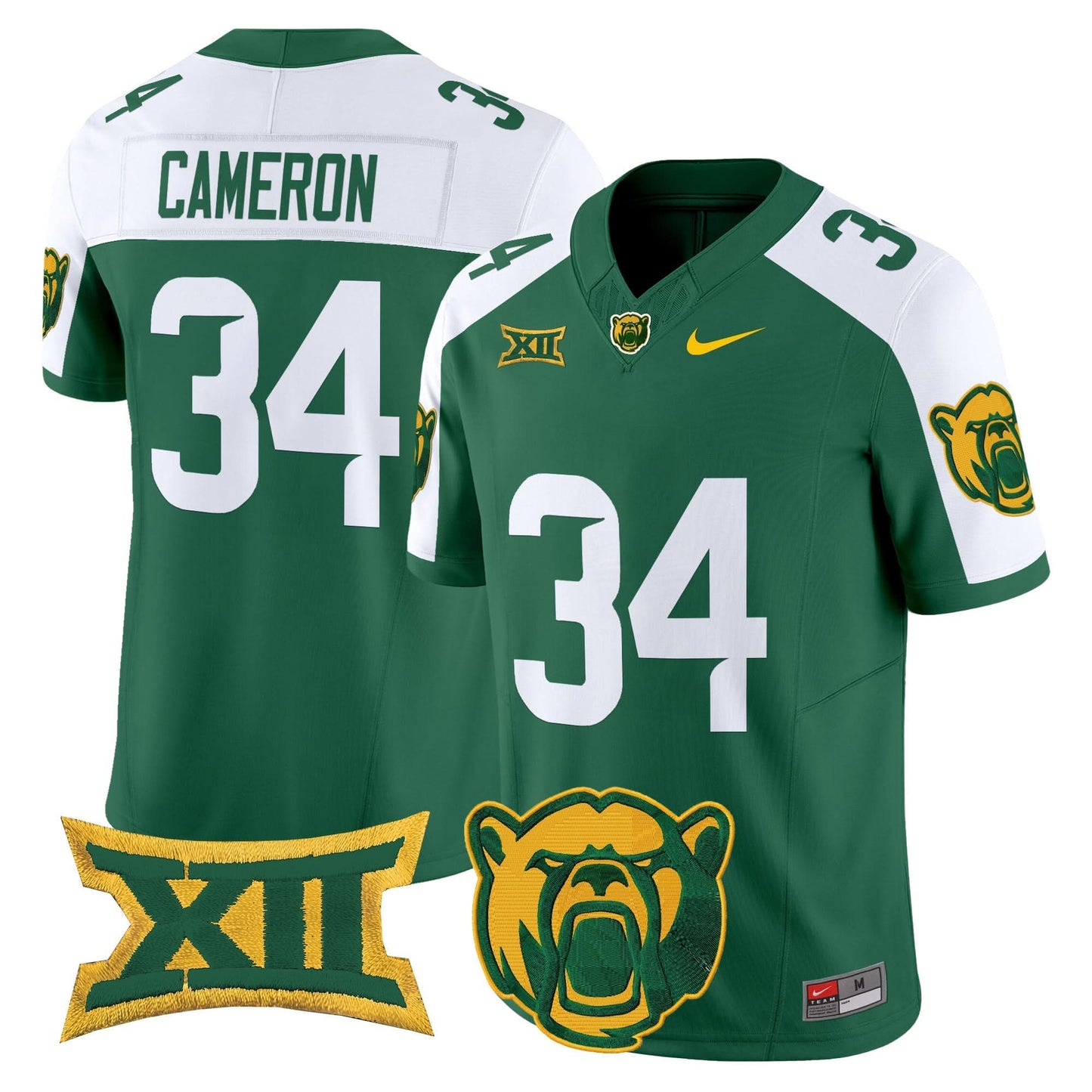 Men's Baylor Bears 2025 Vapor Limited Jersey - All Stitched