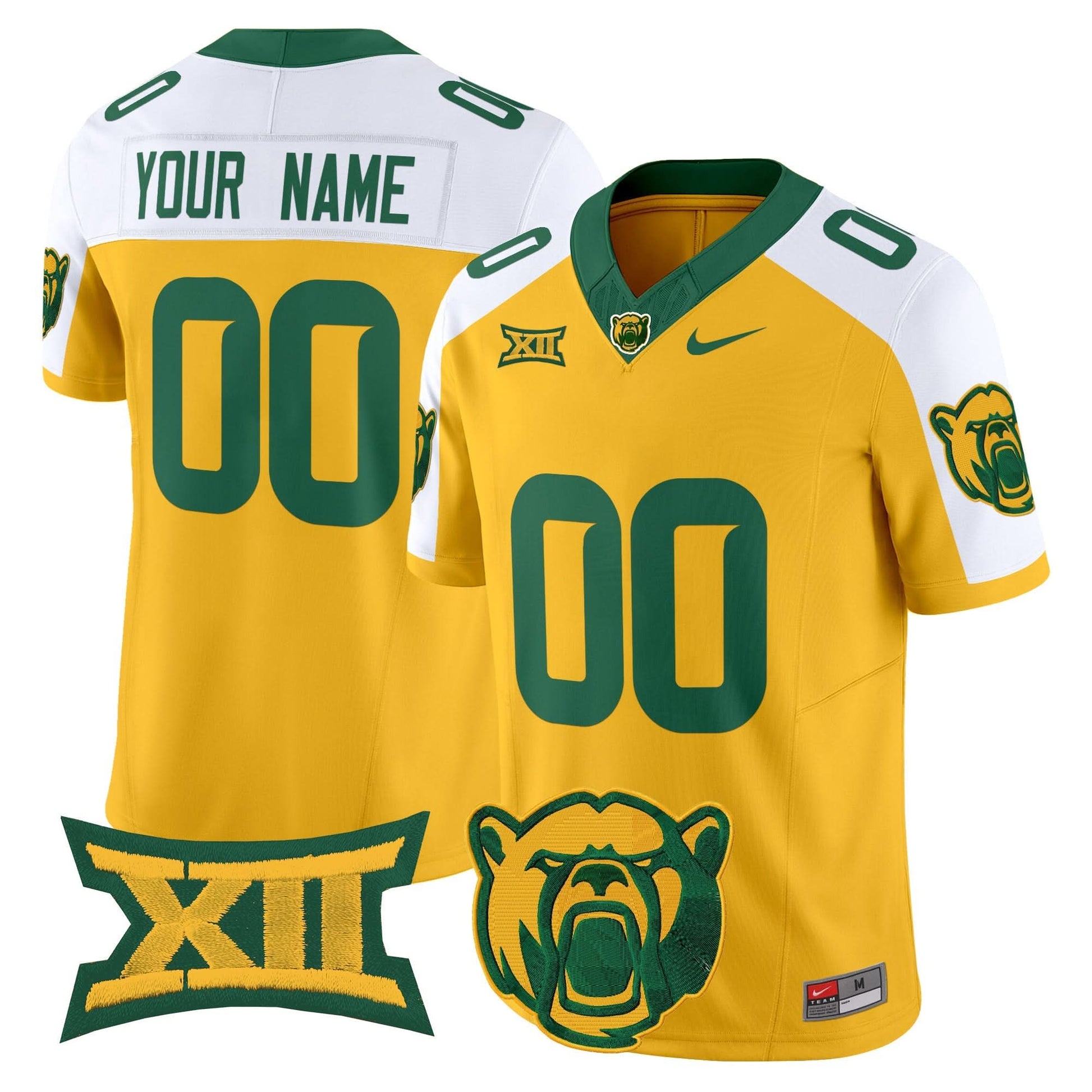 Baylor Bears 2025 Vapor Limited Custom Jersey - All Stitched