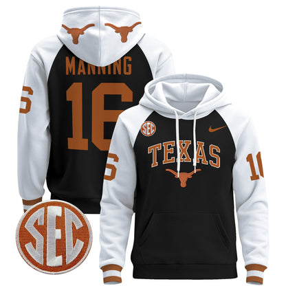 Texas Longhorns 2024 Pullover Hoodie V3 - All Stitched