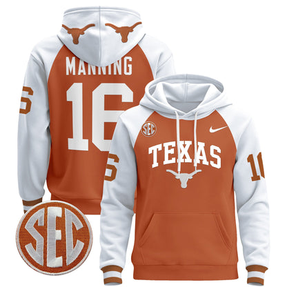 Texas Longhorns 2024 Pullover Hoodie V3 - All Stitched